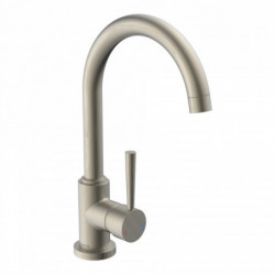 CORNWALL Sink mixer low pressure, stainless steel look