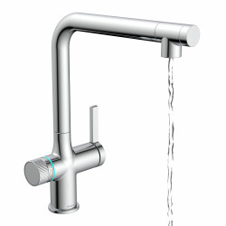 AQUASTAR PREMIUM, sparkling water tap with cooling and filter system, chrome