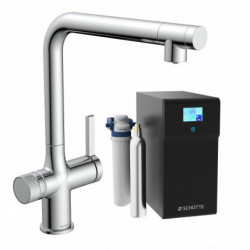 AQUASTAR PREMIUM, sparkling water tap with cooling and filter system, chrome
