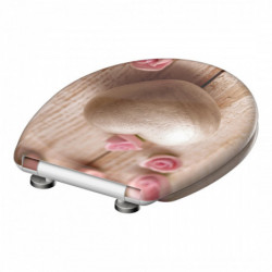 Abattant WC en Duroplast ROMANTIC avec Frein de Chute et D&eacute;clipsable