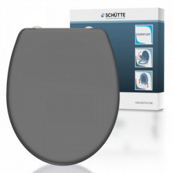 Duroplast Toilet Seat ANTHRAZIT with Soft Close and Quick Release
