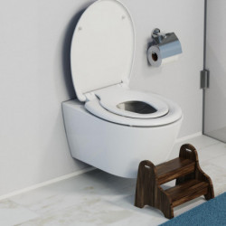 Abattant WC en Duroplast FAMILY WHITE avec Frein de Chute et D&eacute;clipsable