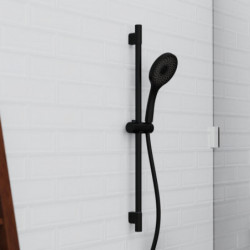 CAPRI Set de douche &agrave; barres, noir mat