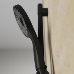 CAPRI Set de douche &agrave; barres, noir mat