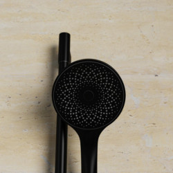 CAPRI Set de douche &agrave; barres, noir mat