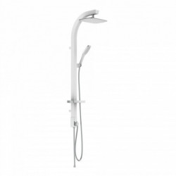 Set de douche &agrave; l'envers, Blanc