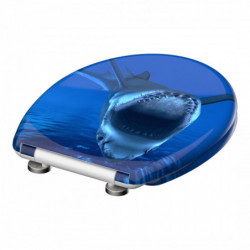Abattant WC en Duroplast SHARK avec Frein de Chute et D&eacute;clipsable