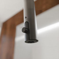 BLACKPOOL mitigeur cuisine avec bec extractible, graphite mat