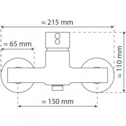 LAURANA Shower mixer, chrome