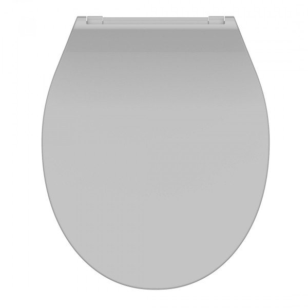 Abattant WC en Duroplast Extra Fin SLIM GREY avec Frein de Chute et D&eacute;clipsable