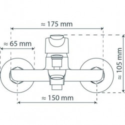 VICO Wannenf&uuml;llarmatur, Chrom