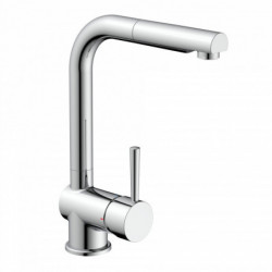 LONDON Sink mixer, chrome, with pull-out spout