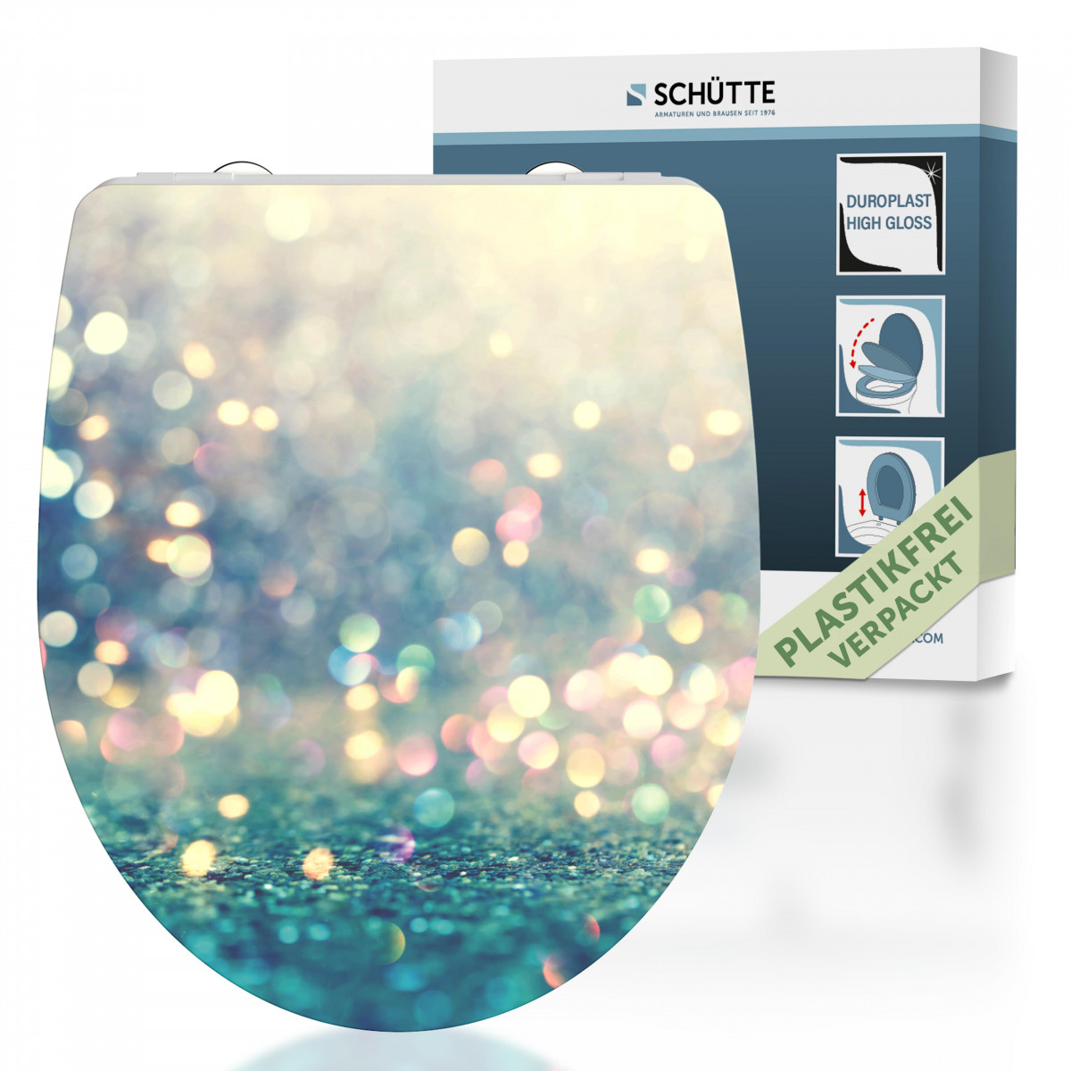 Abattant WC en Duroplast HG MAGIC LIGHT avec Frein de Chute et Déclipsable