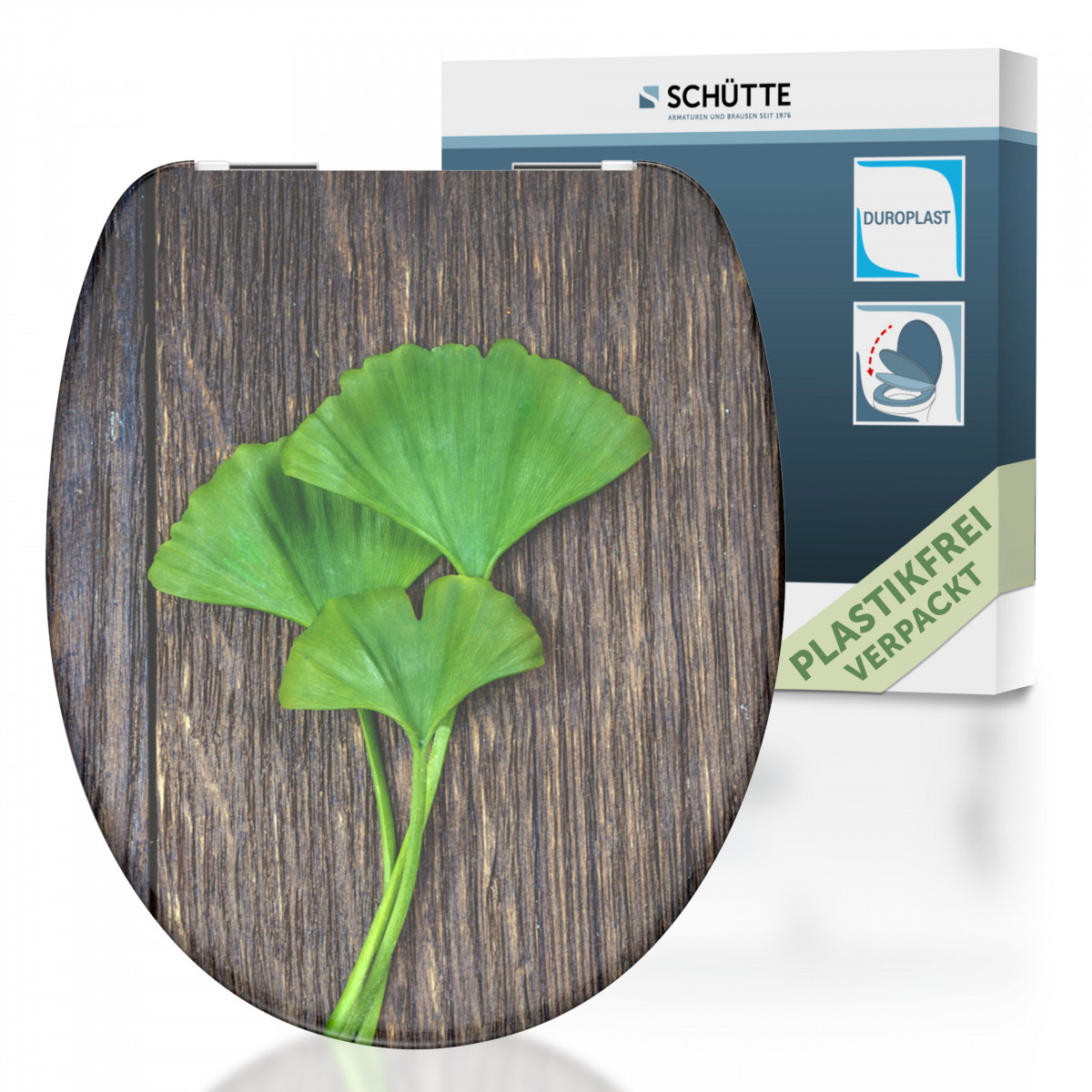Abattant WC en Duroplast GINGKO&WOOD avec Frein de Chute