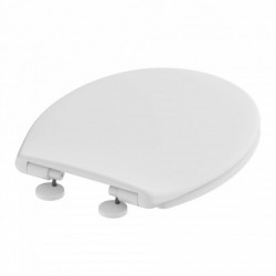 Abattant WC en duroplast WHITE PREMIUM, avec frein de chute