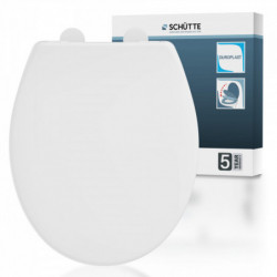 Abattant WC en duroplast WHITE PREMIUM, avec frein de chute