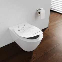 Duroplast WC-Bril WHITE PREMIUM, met valrem