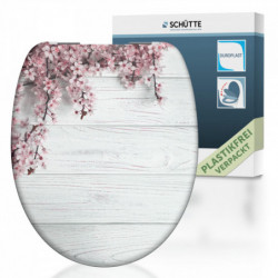 Duroplast Toilet Seat FLOWERS& WOOD with Soft Close