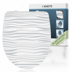 Duroplast High Gloss WC-Sitz WHITE WAVE, mit Absenkautomatik und Schnellverschluss