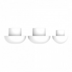 Tampon pour abattant WC thermodurcissable, plastique blanc - 01984