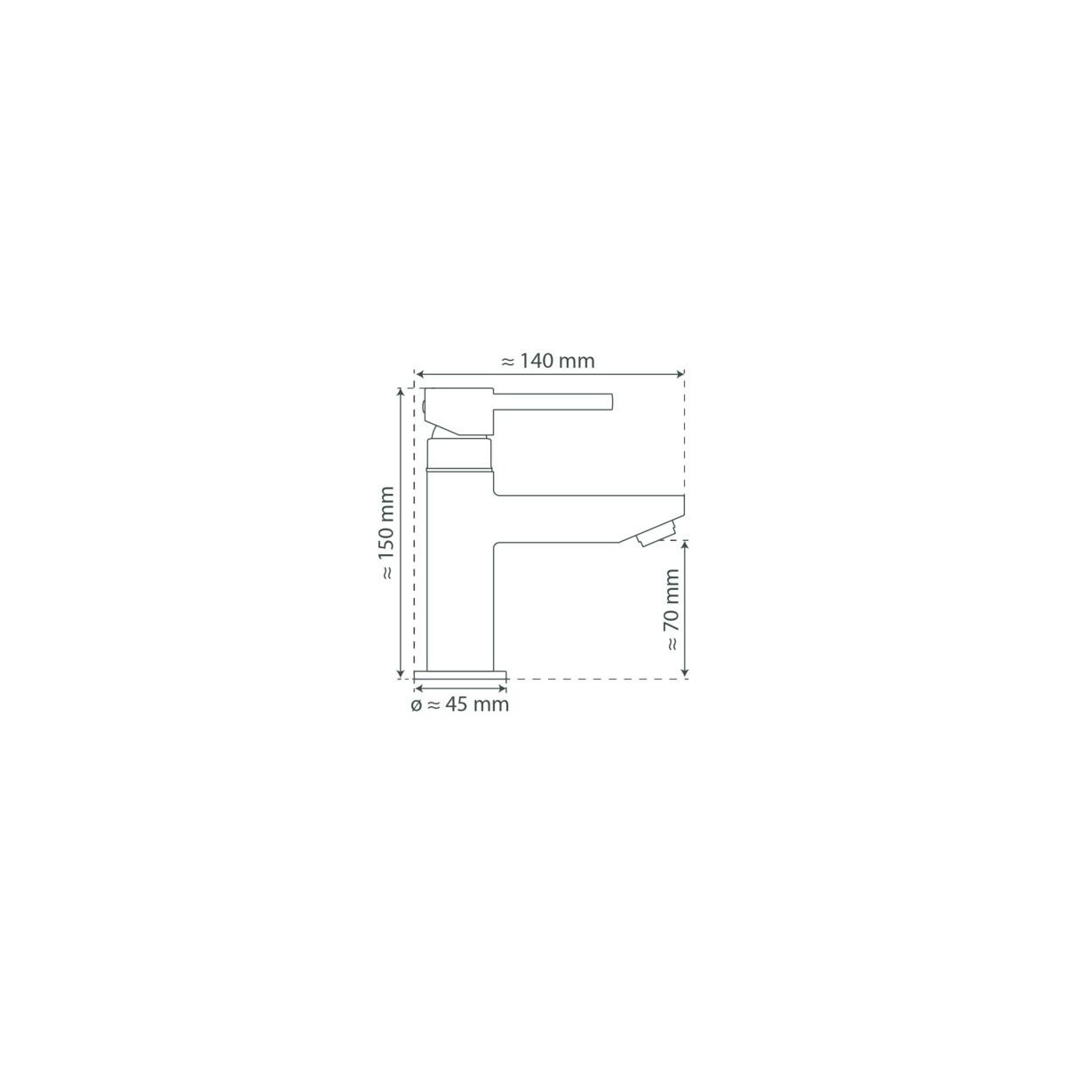 LAURANA Cold water tap, chrome
