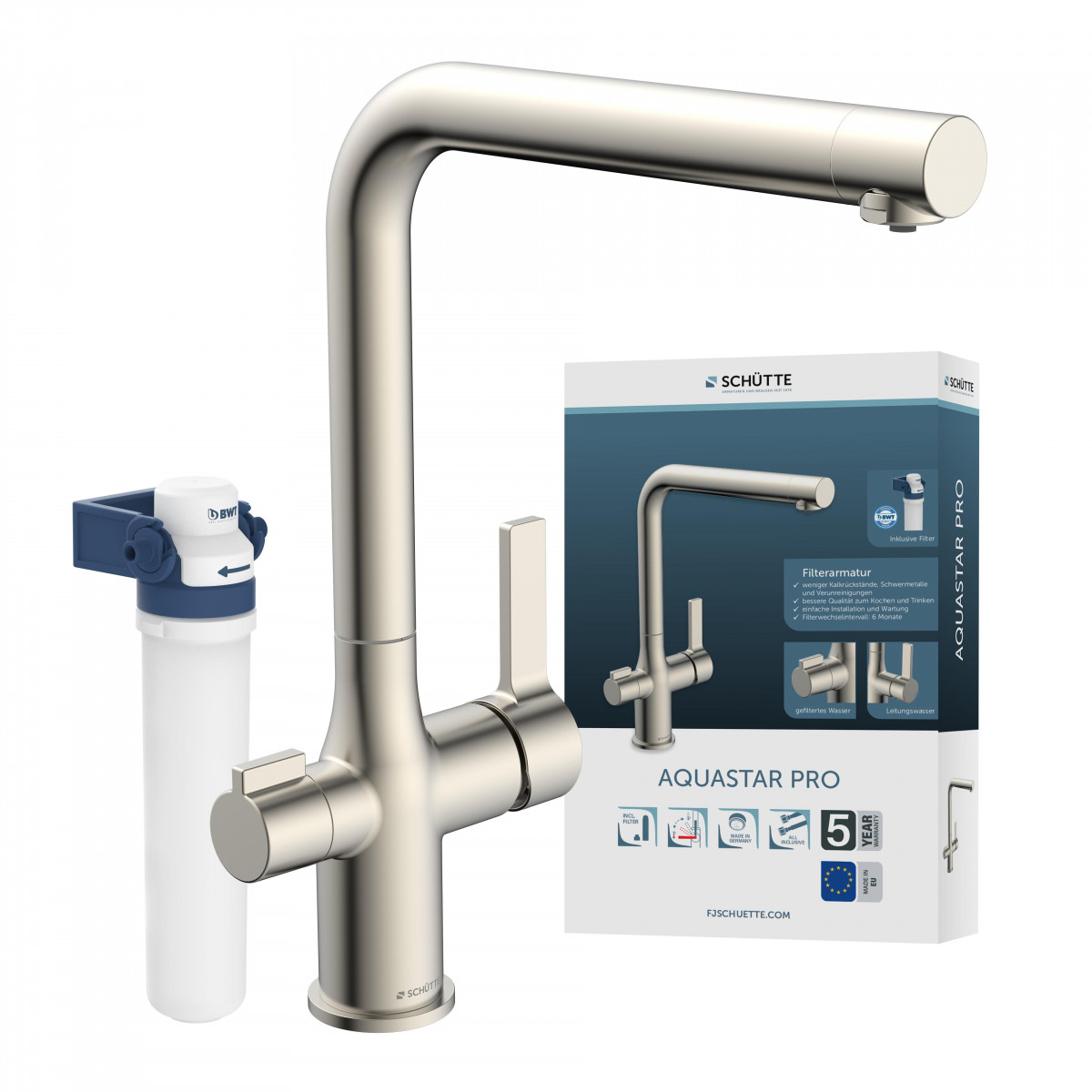 AQUASTAR PRO Mitigeur avec système de filtration, Inox