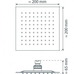 STRASBOURG Kopfbrause, Edelstahl, 69207