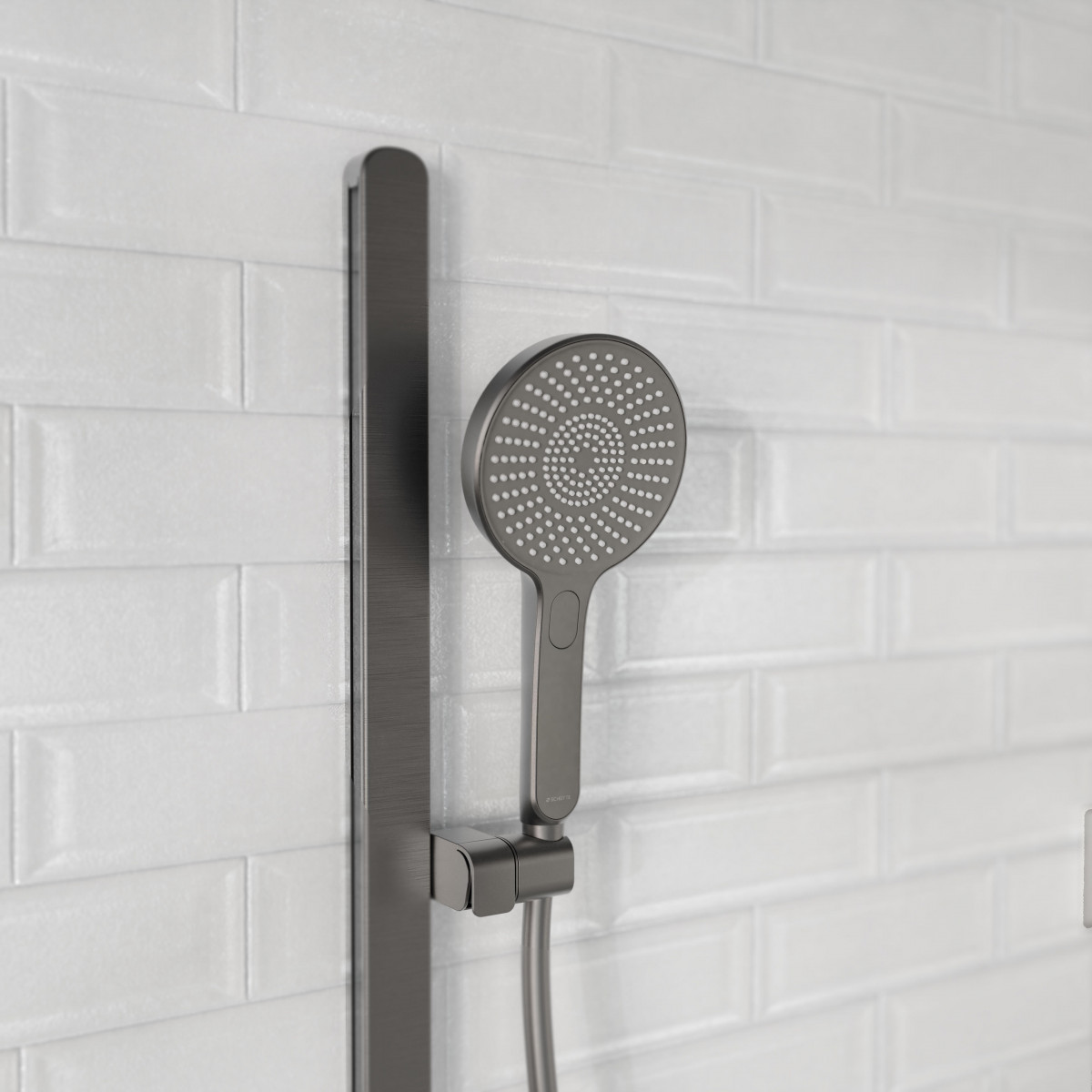 KARIBIK Shower rail set, Graphite matt