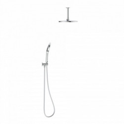 KARIBIK Set complet de douche, chrome/gris clair