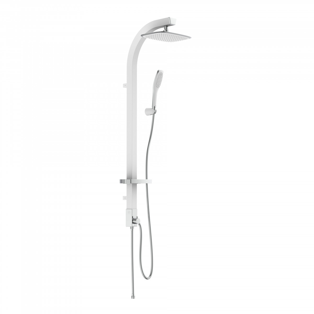 Set de douche à l'envers, Blanc