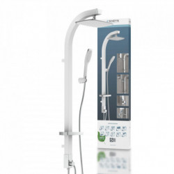 Set de douche à l'envers, Blanc