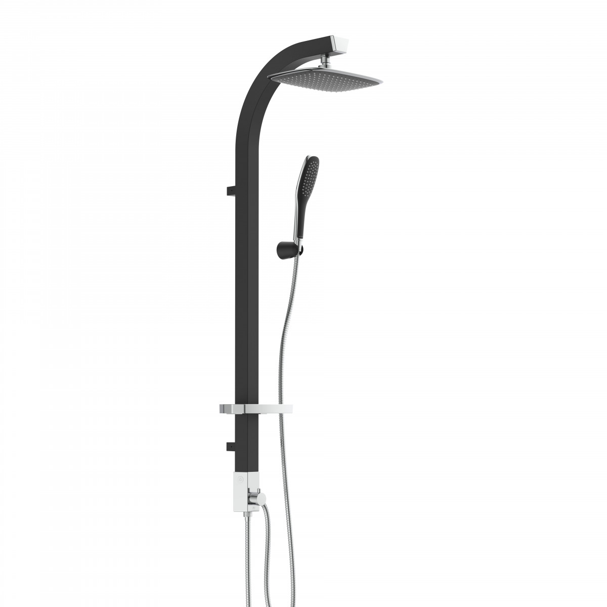 MADAGASKAR Overhead shower set, black