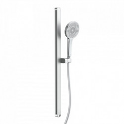 KARIBIK Shower rail set, chrome/ light grey