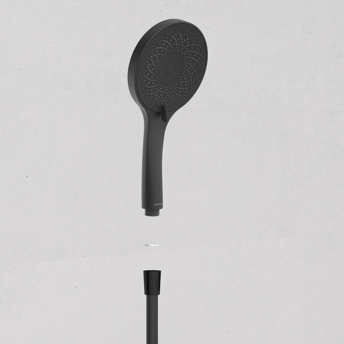 CAPRI Stangenbrauseset, Schwarz matt