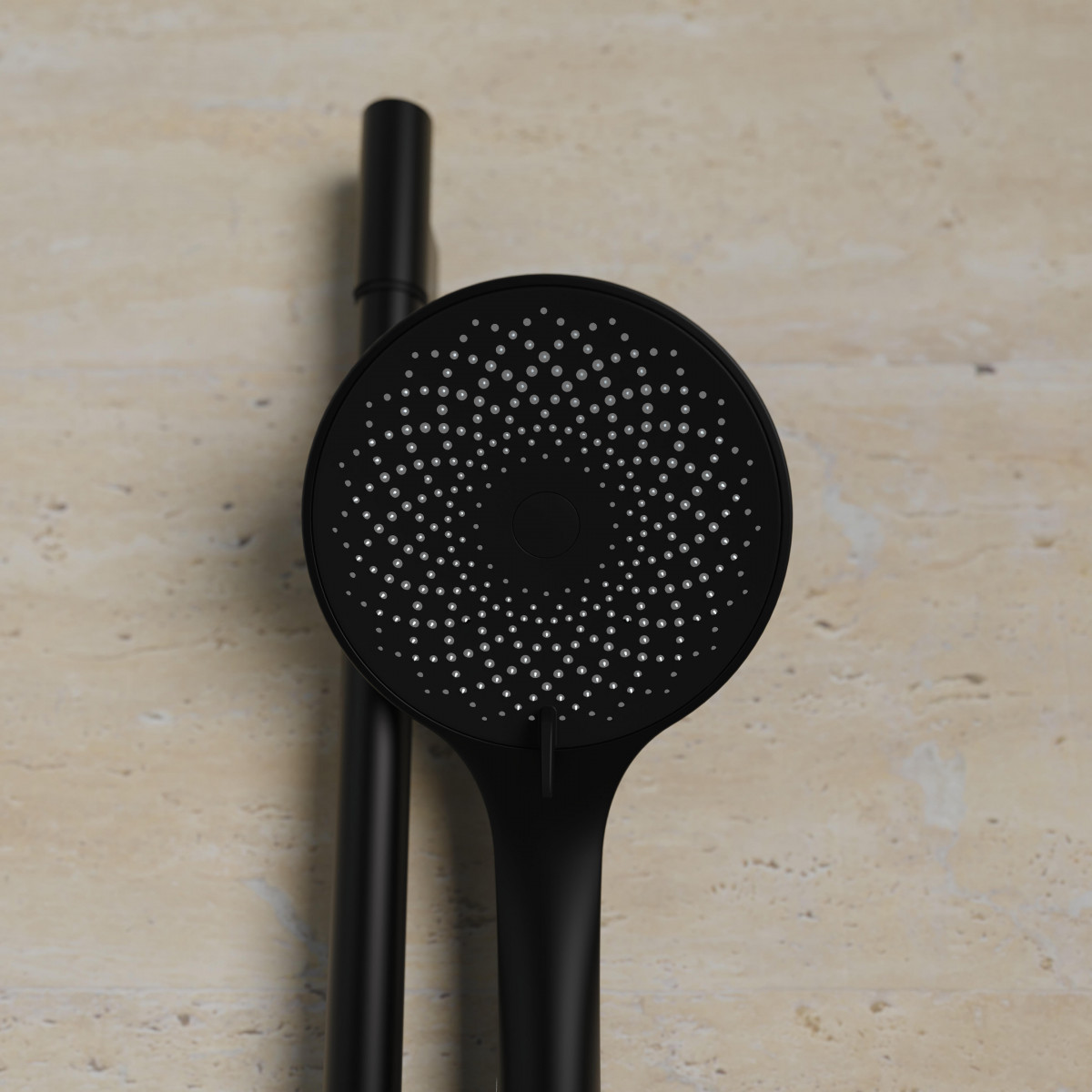 CAPRI Stangenbrauseset, Schwarz matt