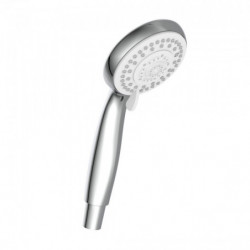 AQUASTAR Overhead shower set, chrome/ white, with tray (mid diverter)