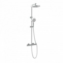 JAVA Set douche de pluie avec mitigeur thermostatique, Chromé