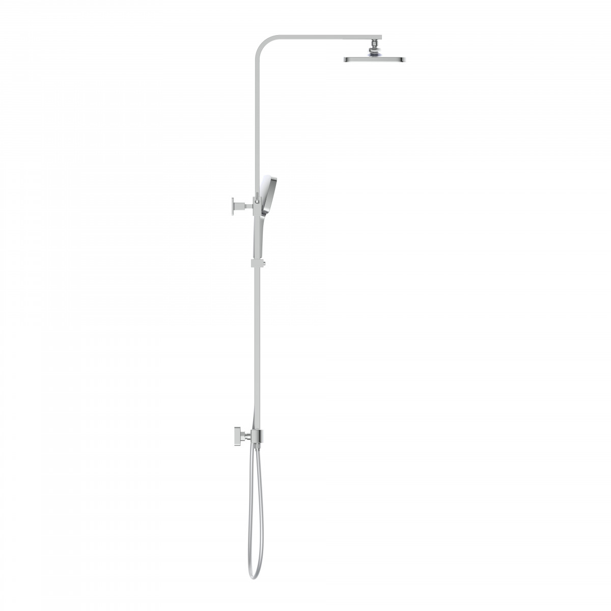 GRAN CANARIA Set douche de pluie avec Mitigeur thermostatique, Chromé
