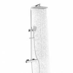 GRAN CANARIA Set douche de pluie avec Mitigeur thermostatique, Chromé