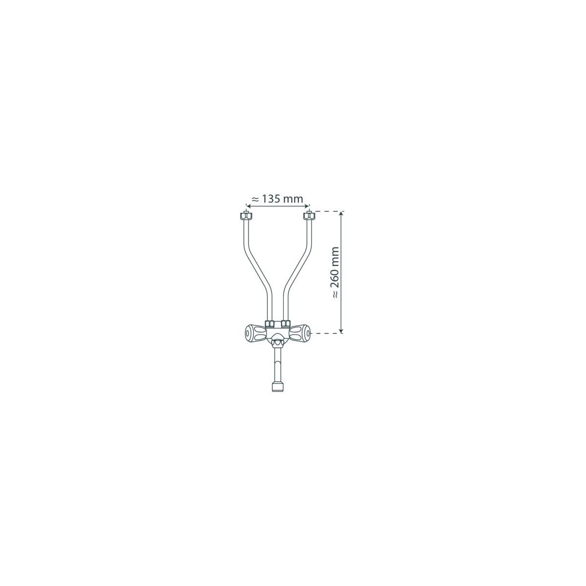Sink mixer low pressure, chrome, for 5 liter over sink boiler
