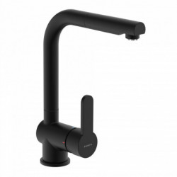LONDON Mitigeur cuisine basse pression avec bec extractible, Noir mat
