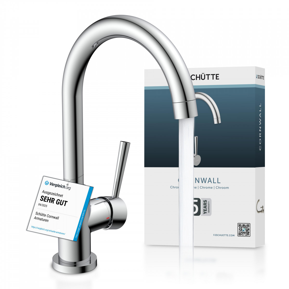 CORNWALL Sink mixer, chrome