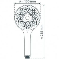 CAPRI pomme de douche, rose mat