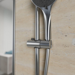 CAPRI bar shower set, chrome/anthracite