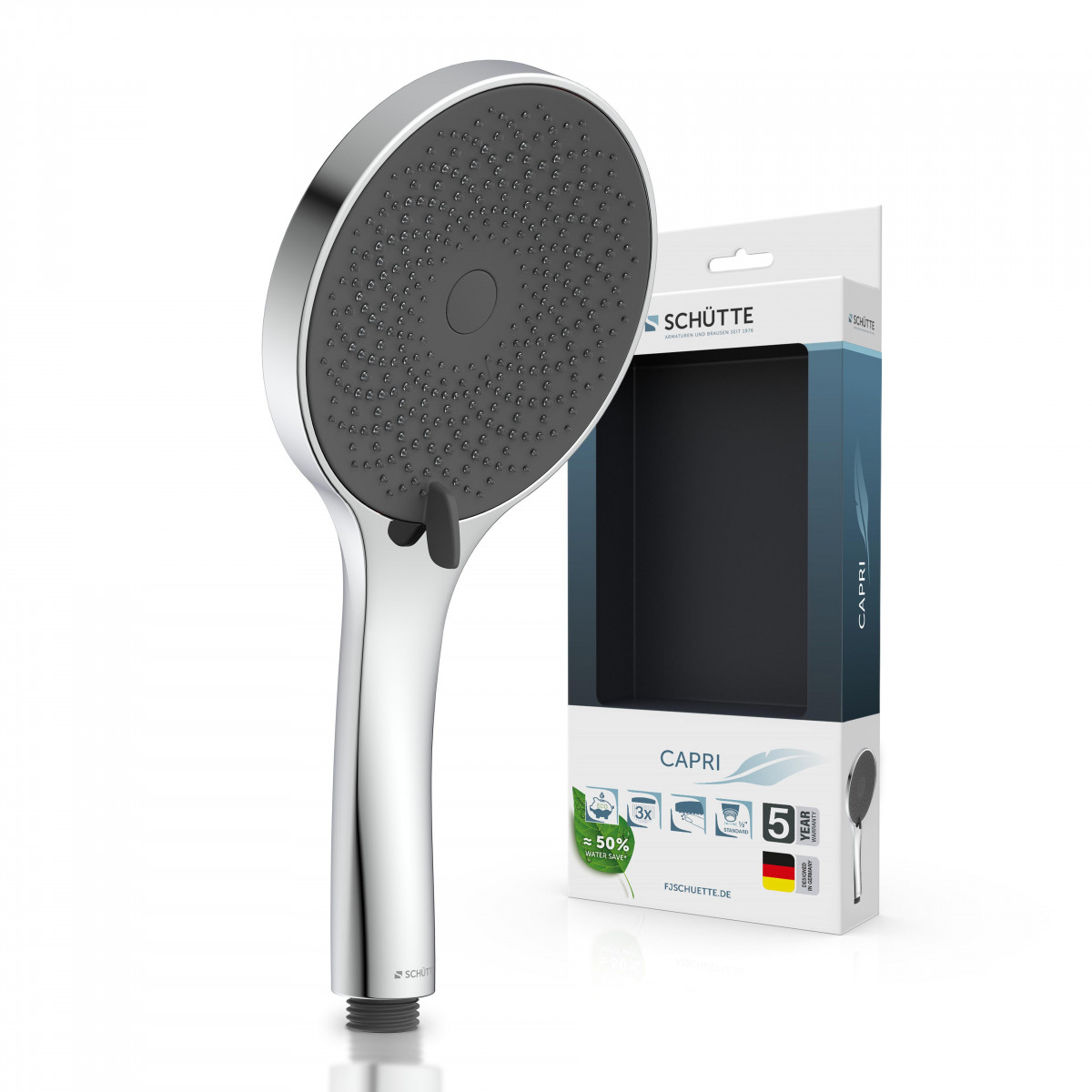 CAPRI shower head, chrome anthracite