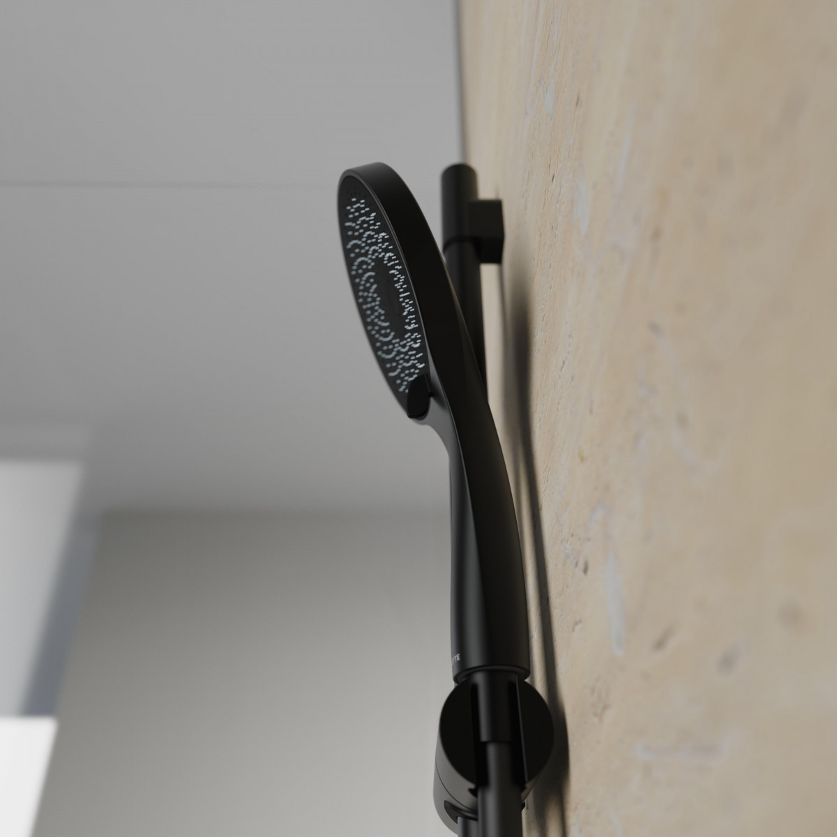 CAPRI bar shower set, matt black