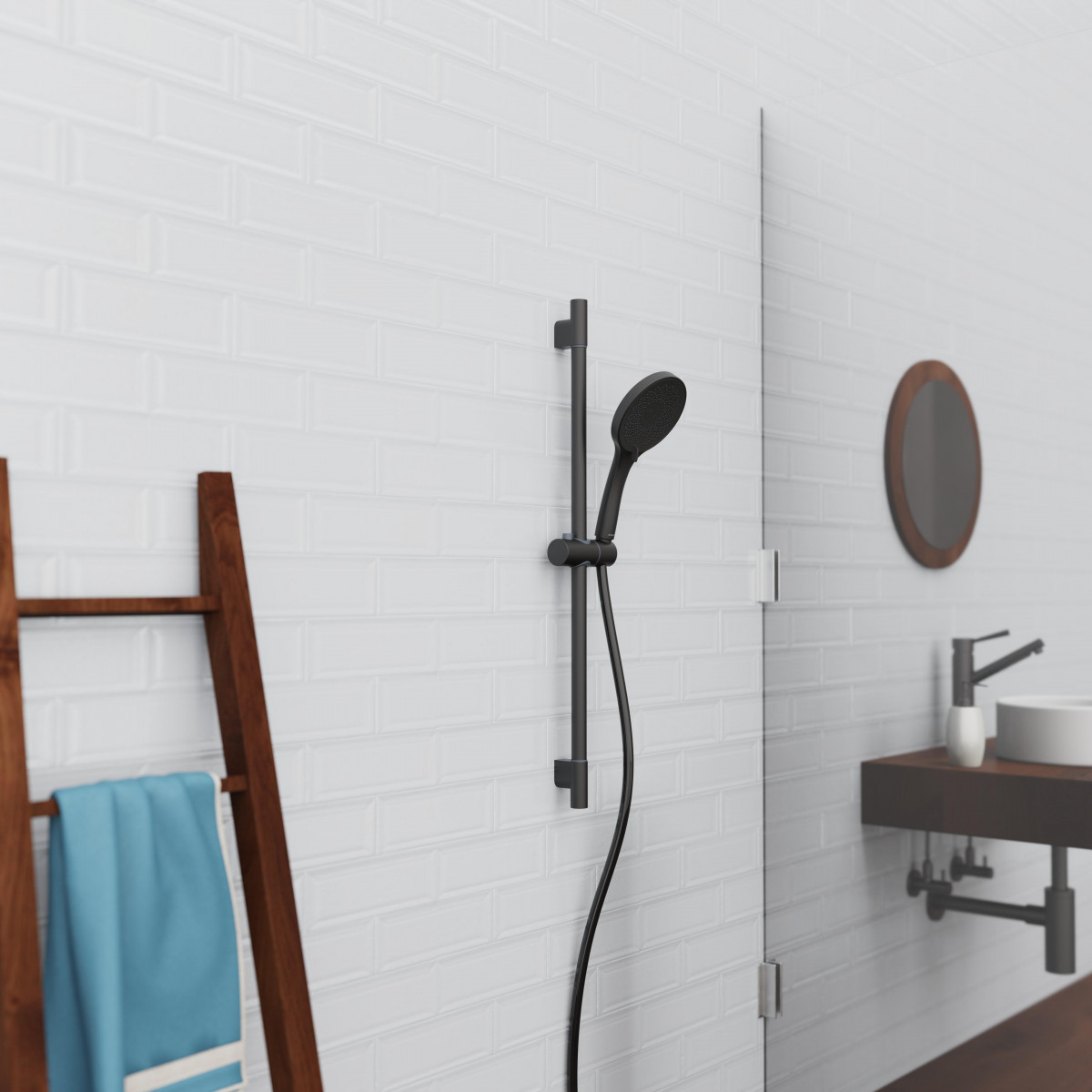 CAPRI shower head, matt black