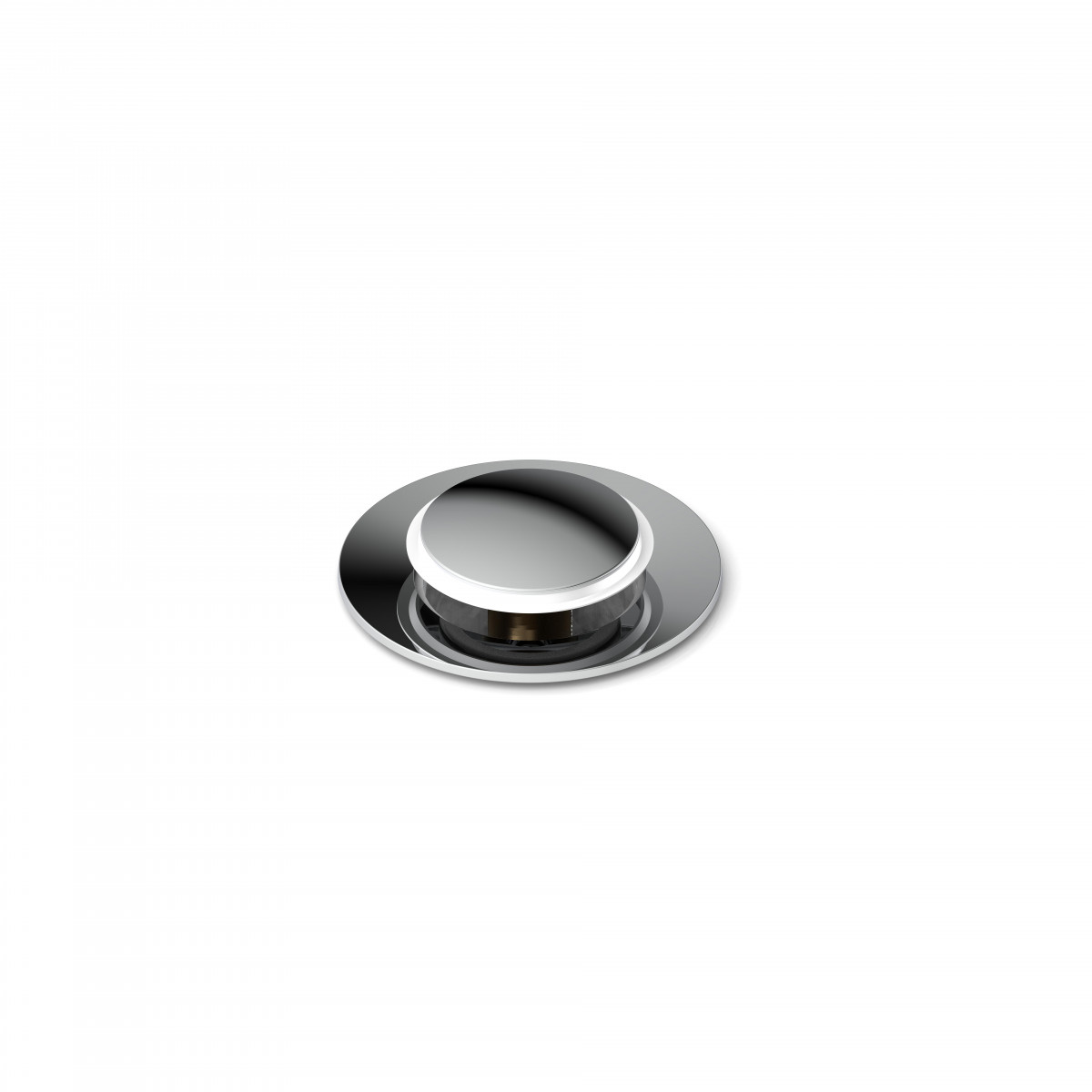 Press waste met overloop, Chroom - 10618