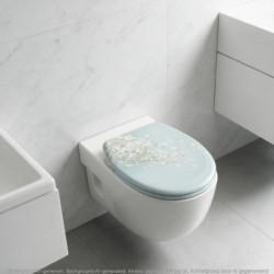Duroplast WC-Bril FLOWER IN THE WIND met Valrem en Afklikbaar