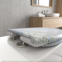 Duroplast WC-Bril FLOWER IN THE WIND met Valrem en Afklikbaar